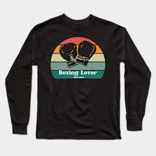 Vintage Boxing Aficionado Tee - Classic Fighter Style Long Sleeve T-Shirt